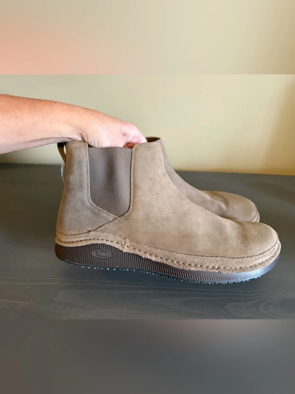 Chaco Paonia Men's Suede Chelsea Boots NEW